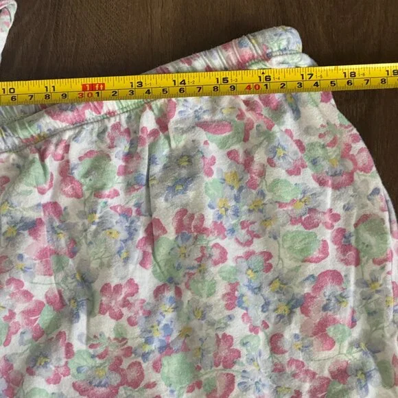 Lauren Ralph Lauren Black Label Pajama Set Womens XL Floral Capri Sleepwear - Picture 4 of 9